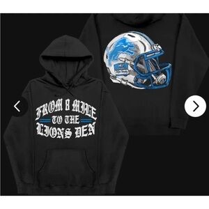 Eminem x Detroit Lions Capsule Hoodie “From 8 Mile to the Lions Den” M